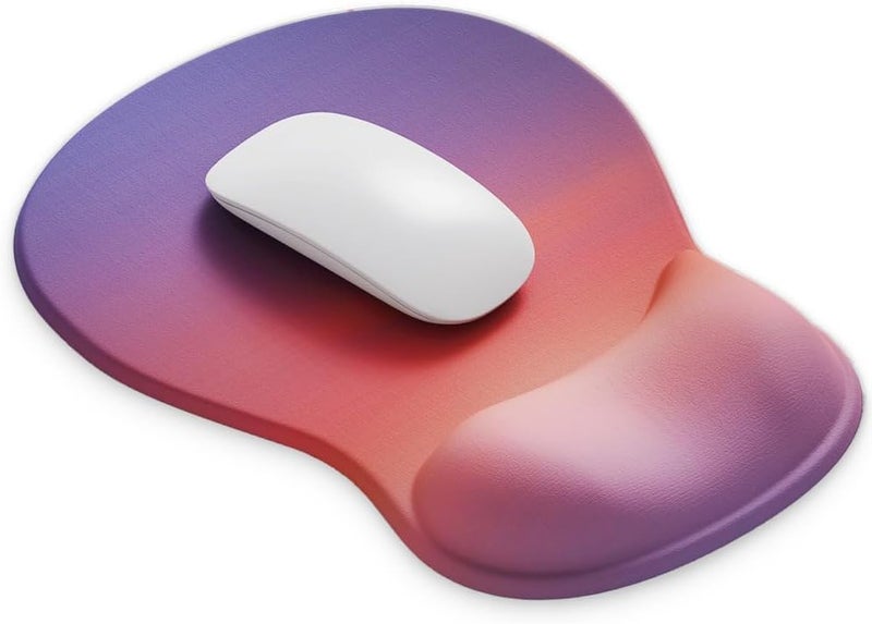 DemonChest ErgoComfort Gel Wrist Rest Mouse Pad-Ergonomic Office Mousepad with Wrist Support-Non-Slip, Design Desk Accessories Mat for Home&Game Decor (08Sunset Fade) - Image 1
